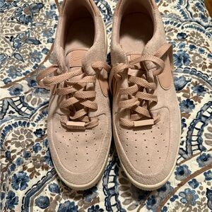 Nike Women's Blush Pink Suede Sneakers